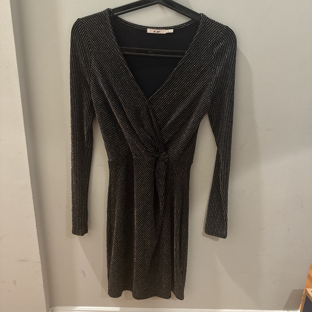 Glitzy black minidress